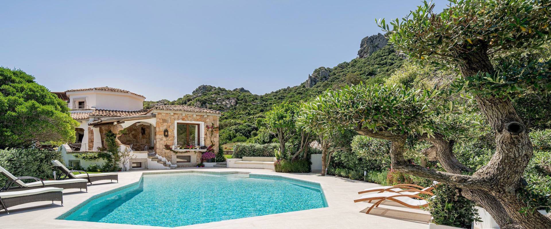 Villa Giorgia's garden with pool.